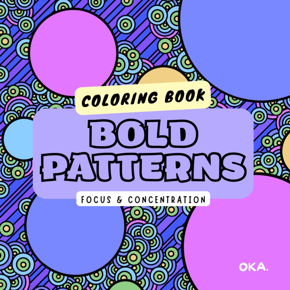 Bold Patterns: Adult coloring book featuring Geometric Motifs to help you Focus and Relieve stress.: 27 Intricate geometric patterns for beginner and ... you to slow down and enjoy every pen stroke.