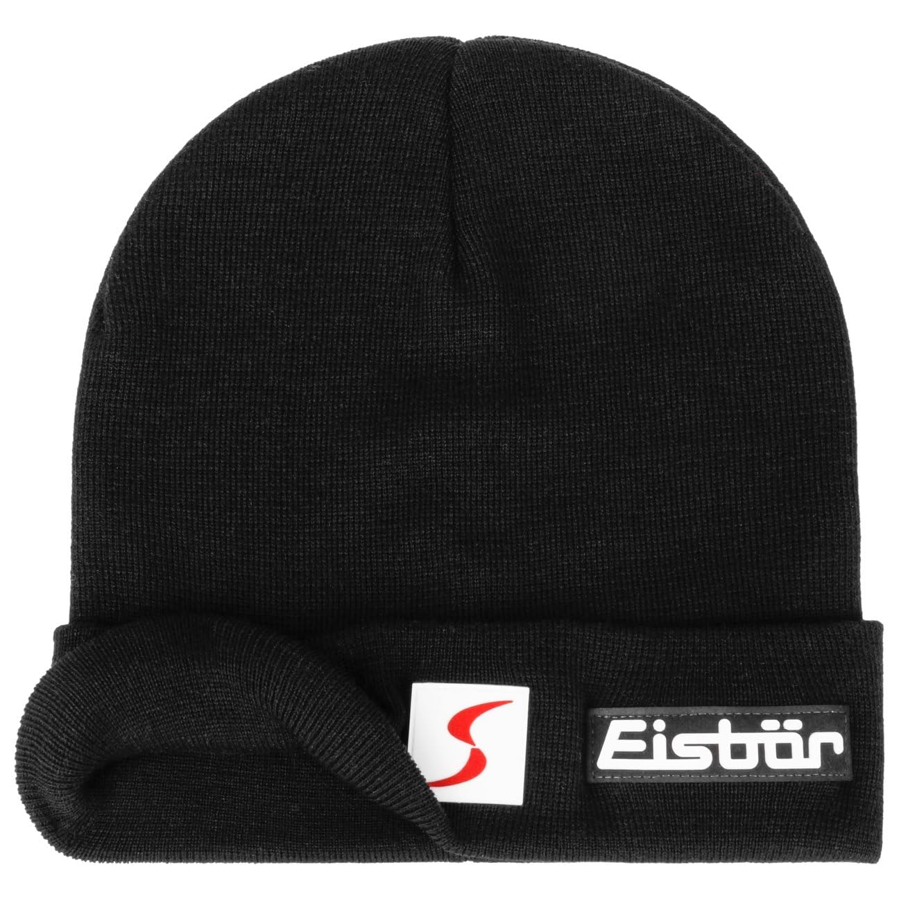 Eisbär Gorro con Vuelta Renan RL Skipool Mujer/Hombre - Made in Austria Beanie de Lana Esquiar Sombrero Merino Invierno otoño/Invierno