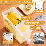 Cold Kettle with Faucet, 6L Refrigerator Juice Water Pitcher, Home Plastic Beverage Dispenser, Filter Drink Container for Home, Kitchen, Camping, Party