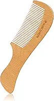 Pente de Madeira Wood Line Premium, Dentes Finos, 1203, Marco Boni, 1 Unidade