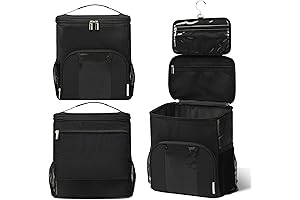 Mesh Travel Shower Bag: Ultimate Toiletry Storage for Full-Size Bottles