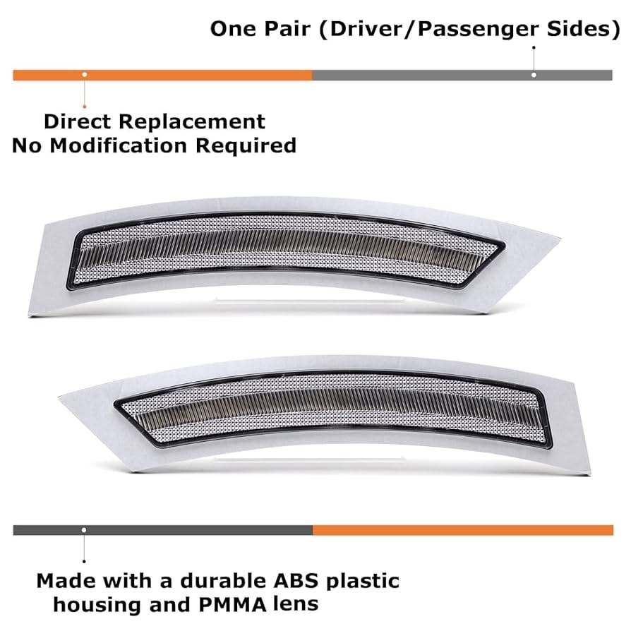 トップス ema125 79998 OVAL AMBER/AMBER SIDE MARKER/ TURN 9 LED LIGHT W