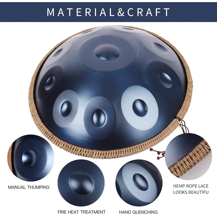 Amazon.com: Handpan Drum 22 inches 10 notes D kurd Minor