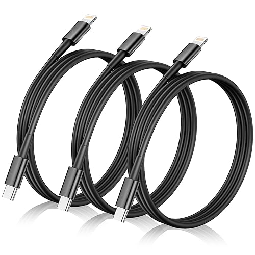 HFHSCN Cable USB C a Lightning real de 20 W para iPhone de carga rápida, paquete de 3 pies de 3 pies Cable de carga rápida USB-C con certificación
