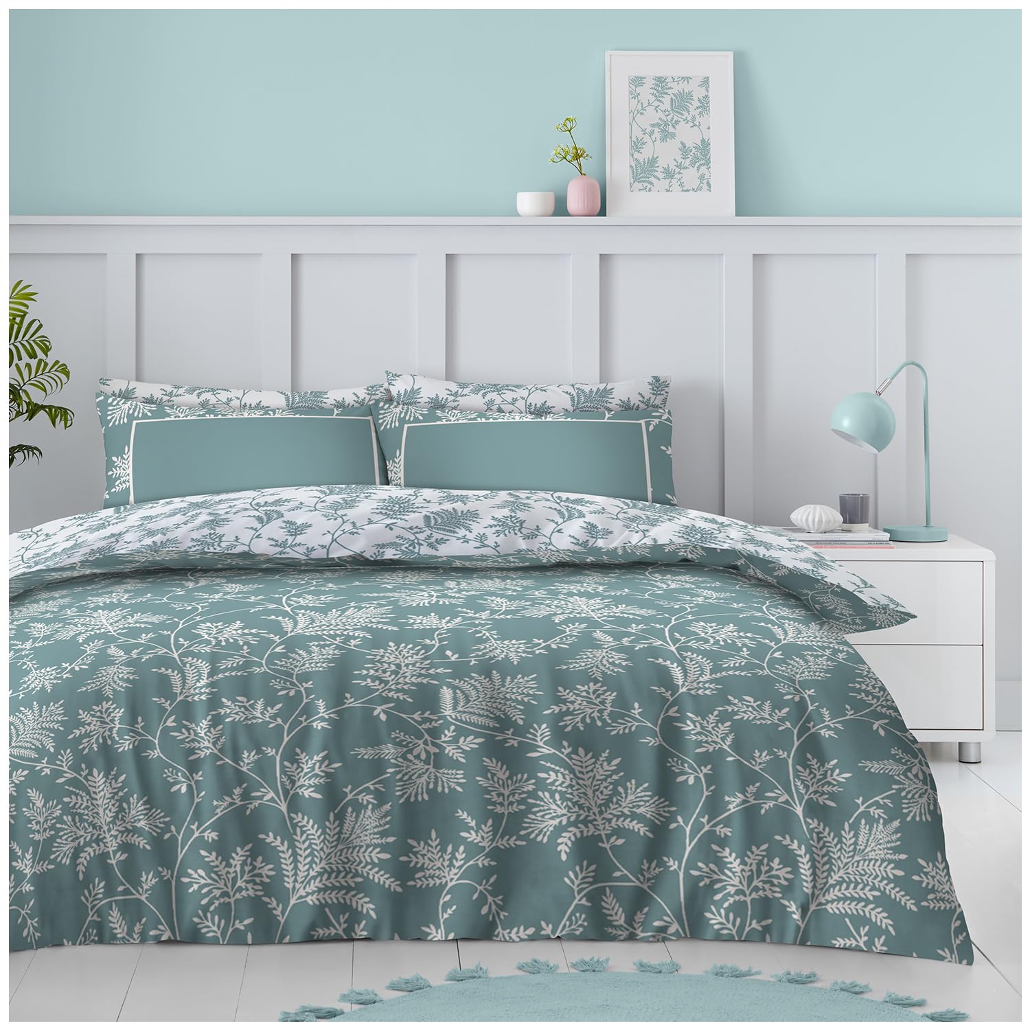 Gc Gaveno Cavailia Georgiana Super Soft Botanical Double Duvet Cover Set