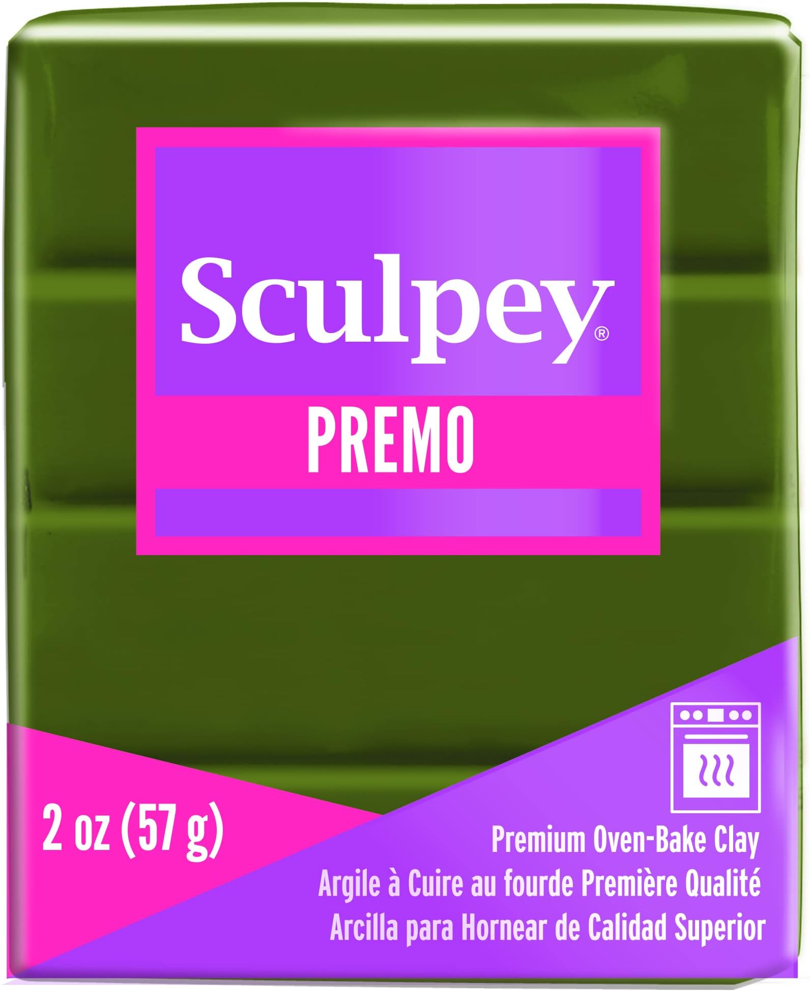 Polyform Premo Polymer Clay (2 Ounces, Spanish Olive)