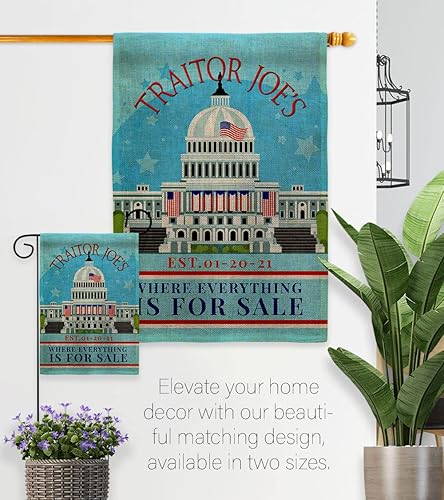 Miniatura 8 de FJB Flag Banderas de arpillera para casa de traitor de Joe, paquete de 2 unidades, para presidente político, demócrata, republicano, fiesta de té,