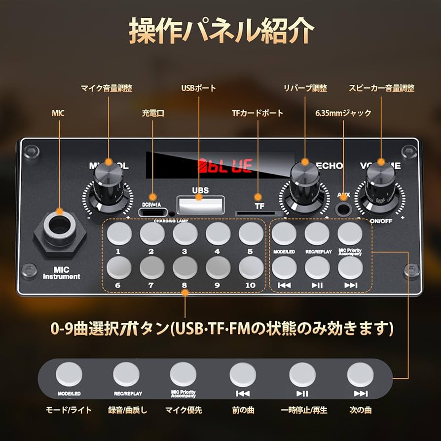 Amazon | スピーカーセット JYX カラオケセット 家庭用 拡声器