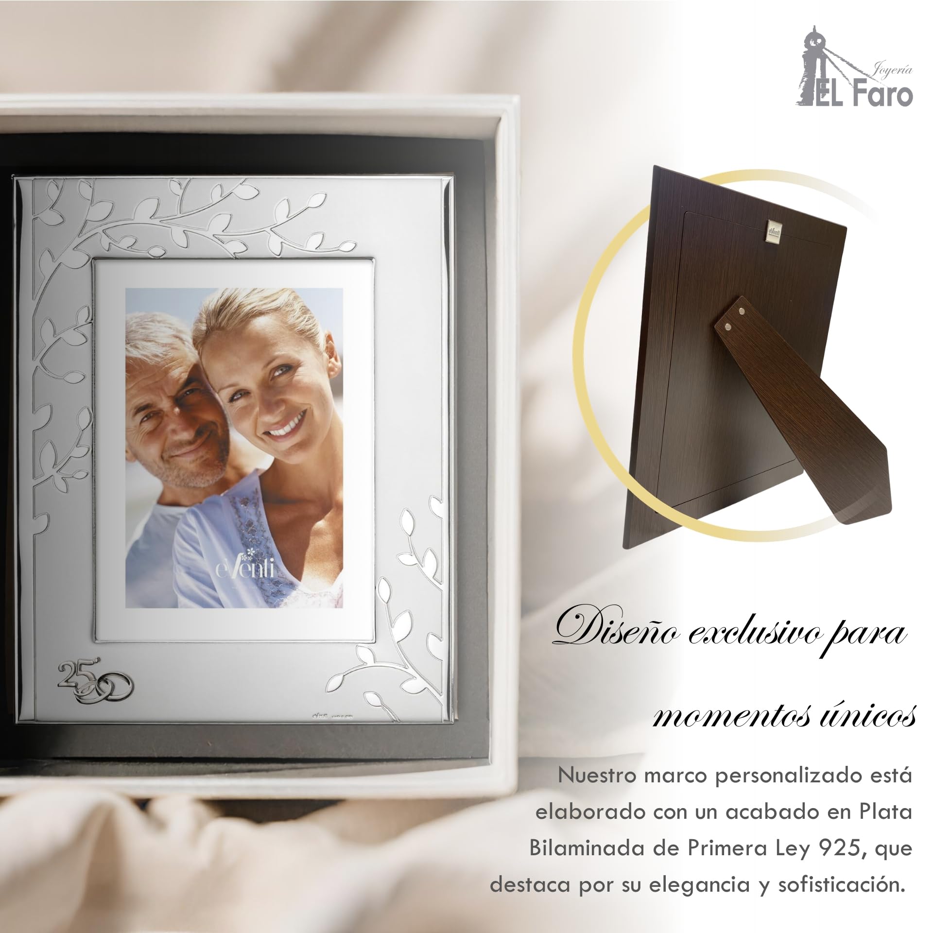 JOYERIA EL FARO Marco 25 Aniversario 10 x 15 cm