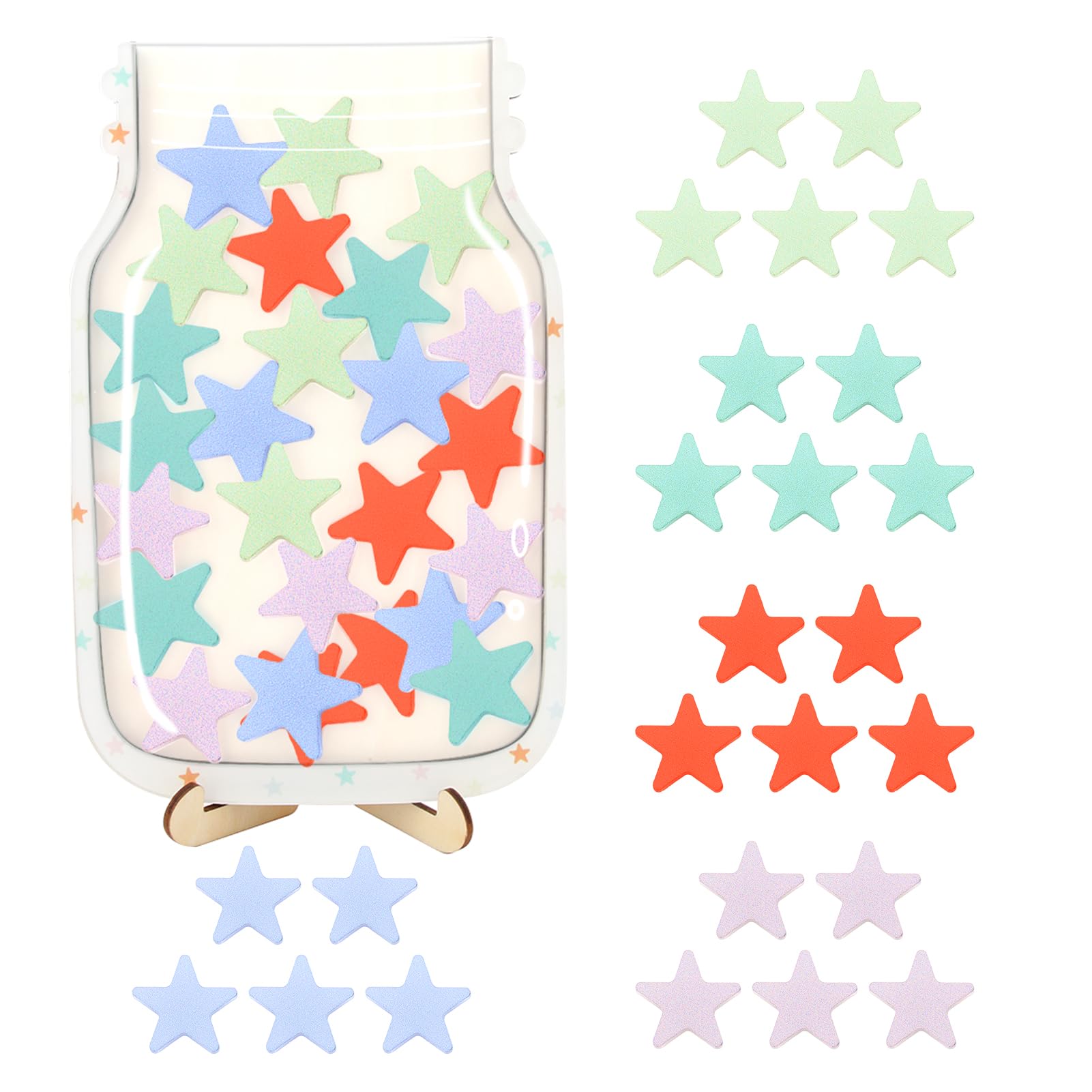 Stern-Belohnungsglas für Kinder, personalisiertes Stern-Belohnungssystem, Glas, motiviert positives Verhalten, Anreizglas, Verantwortung, Training, Klassenzimmer, Management-Werkzeug für Anreize für Stern-Belohnungsglas für Kinder, personalisiertes Stern-Belohnungssystem, Glas, motiviert positives Verhalten, Anreizglas, Verantwortung, Training, Klassenzimmer, Management-Werkzeug für Anreize für