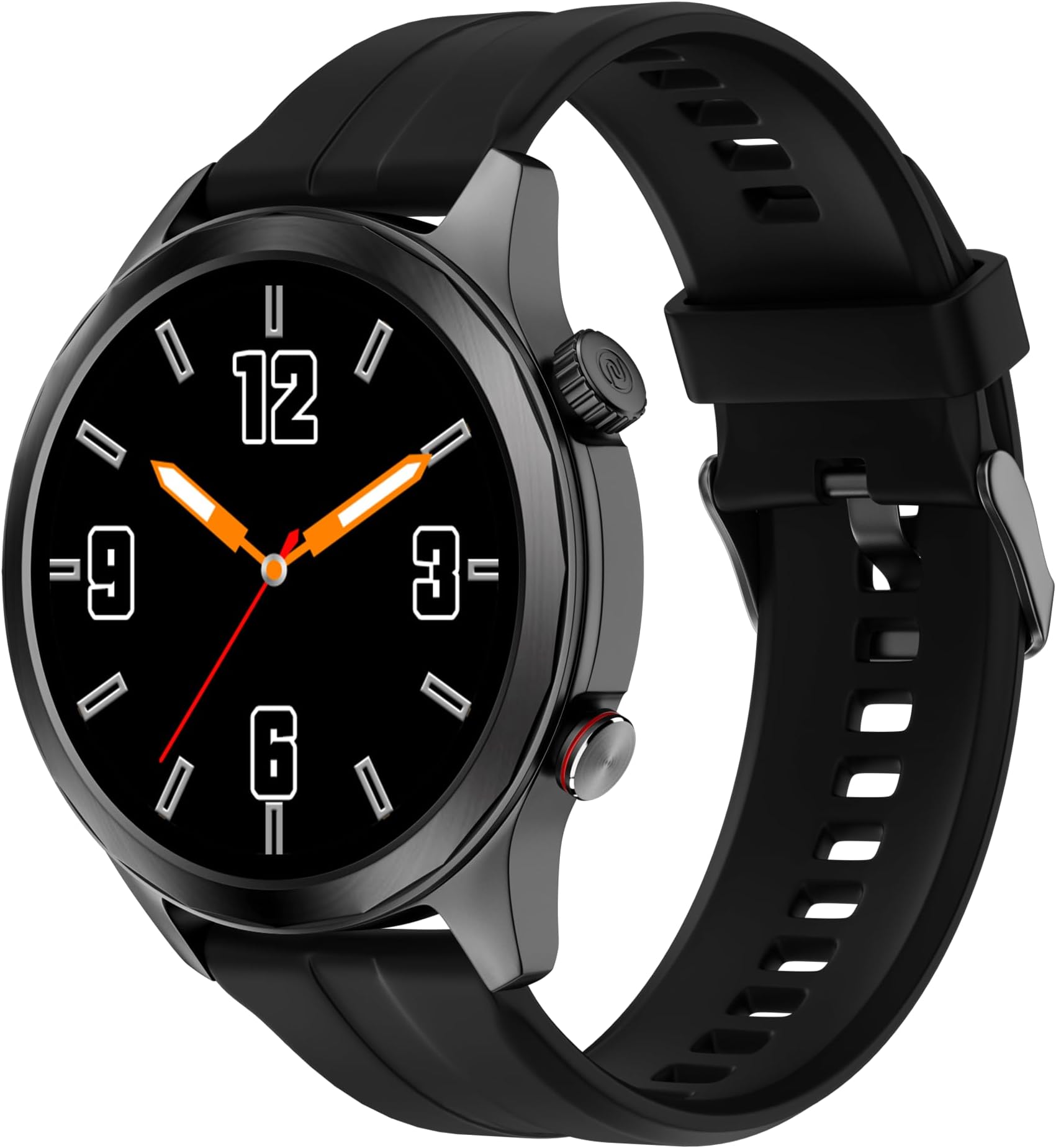 Noise Twist Pro Smartwatch with 1.4" HD Display, Bluetooth Calling, Functional Crown, Metallic Build, Productivity Suite, 24/7 Heart Rate and 120 Sports Modes-(Jet Black)