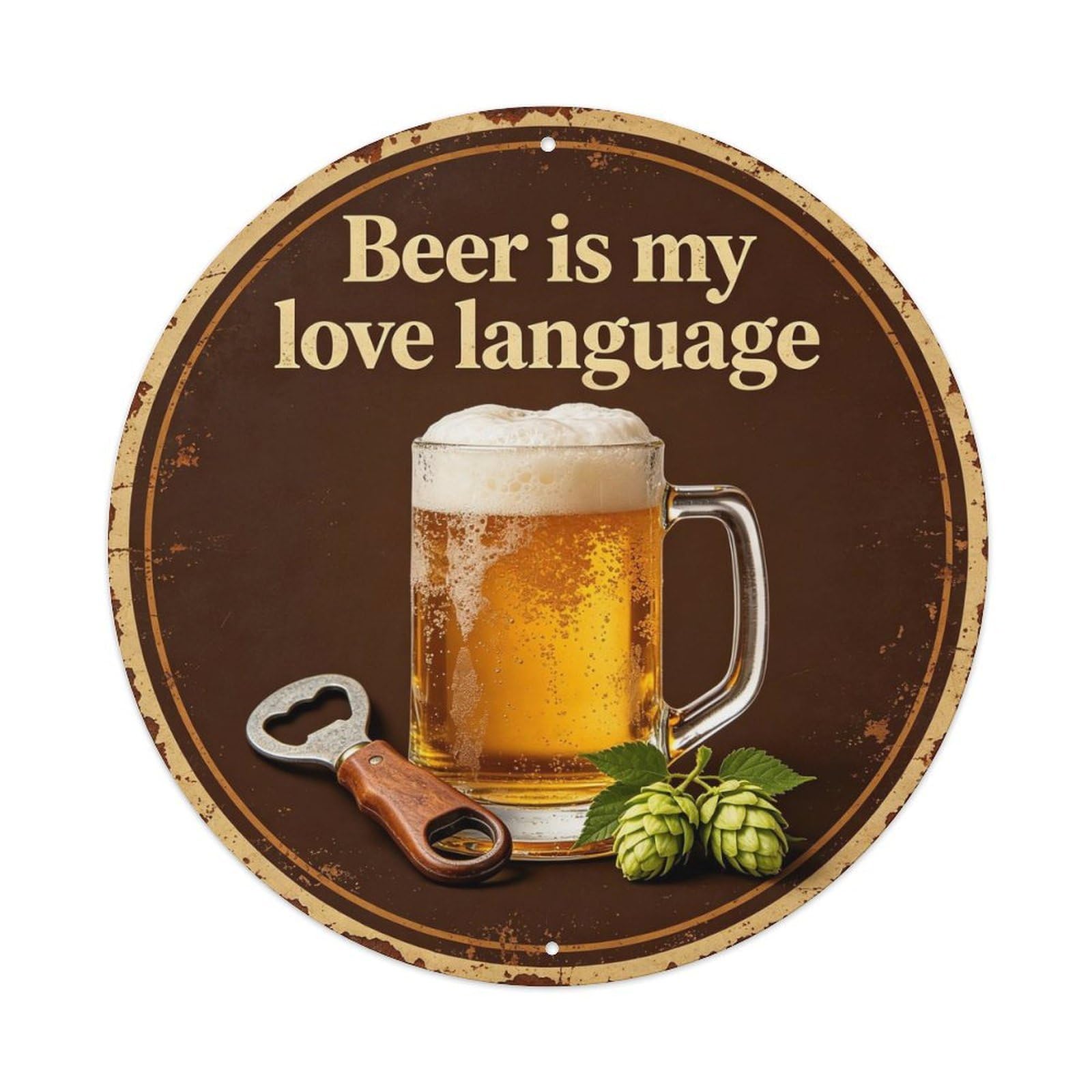 Vintage_beer_garage Metal Tin Sign Plaque