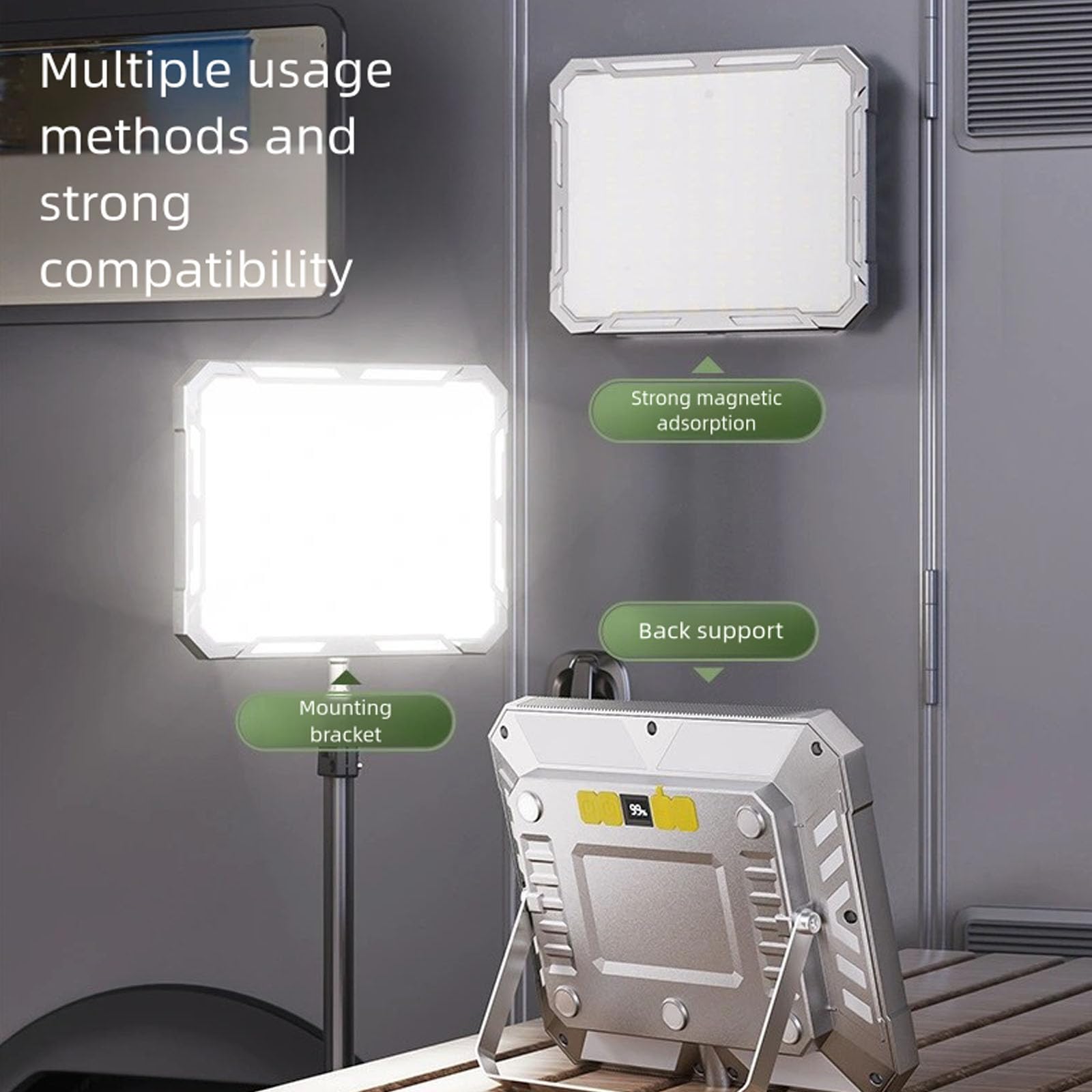 XAGMODSHN Portable Hanging Night Lamp Rechargeable Searchlights LED Camping Tent Light for Emergencies Use Enduring Rechargeable Searchlights