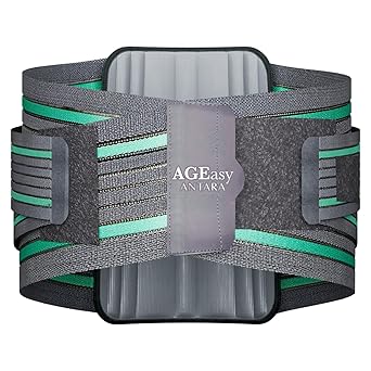 AGEasy (Max Group Comfort Contoured LS Waist Belt | Lumbar Support Belt for Back Pain Relief & Posture Correction | Back Support Belt with Gel Padding for Men & Women - image, photos