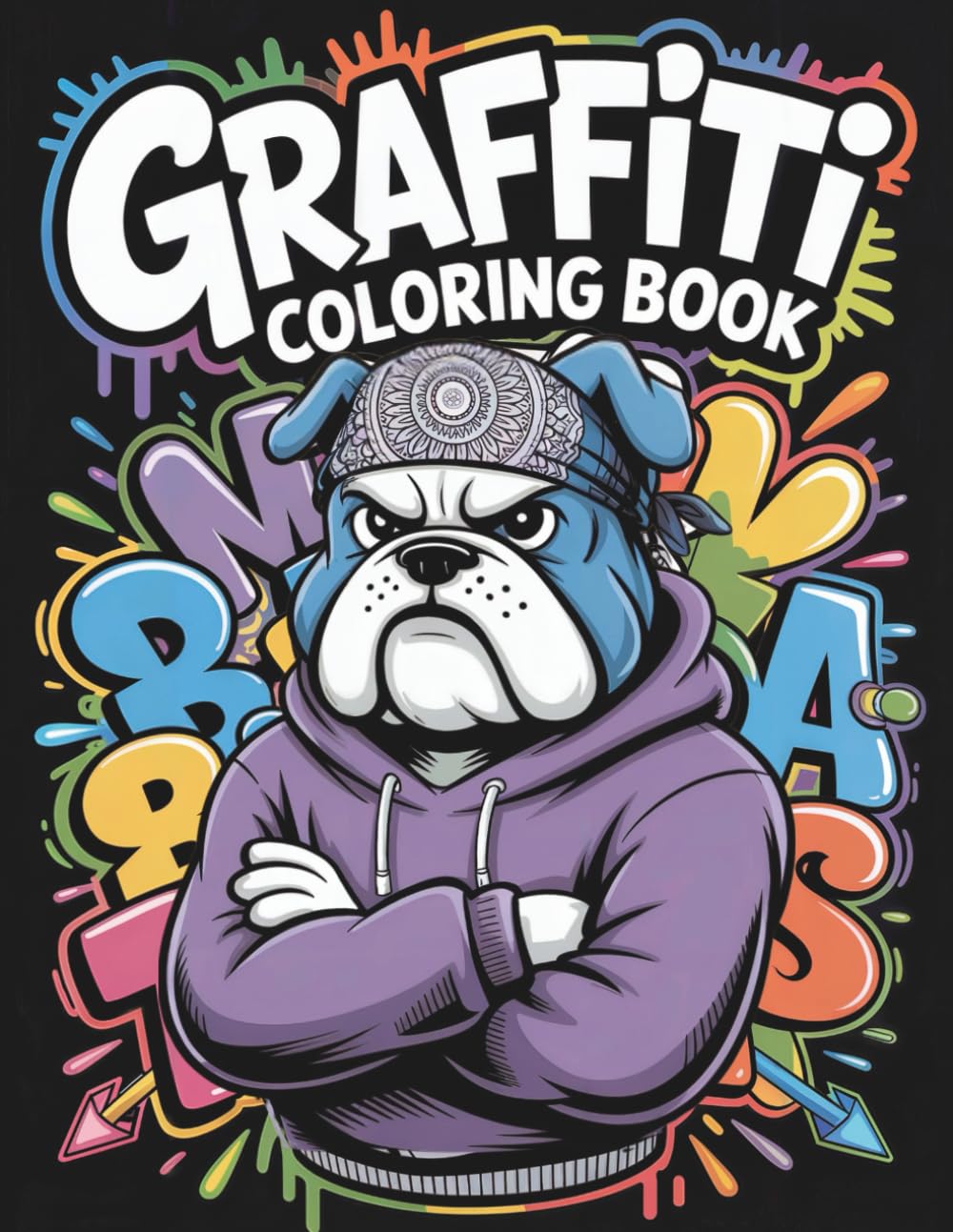 Graffiti Coloring Book: Cool Urban Animal Designs in Mandala Style – 50 Animals to Color for Teens & Adults