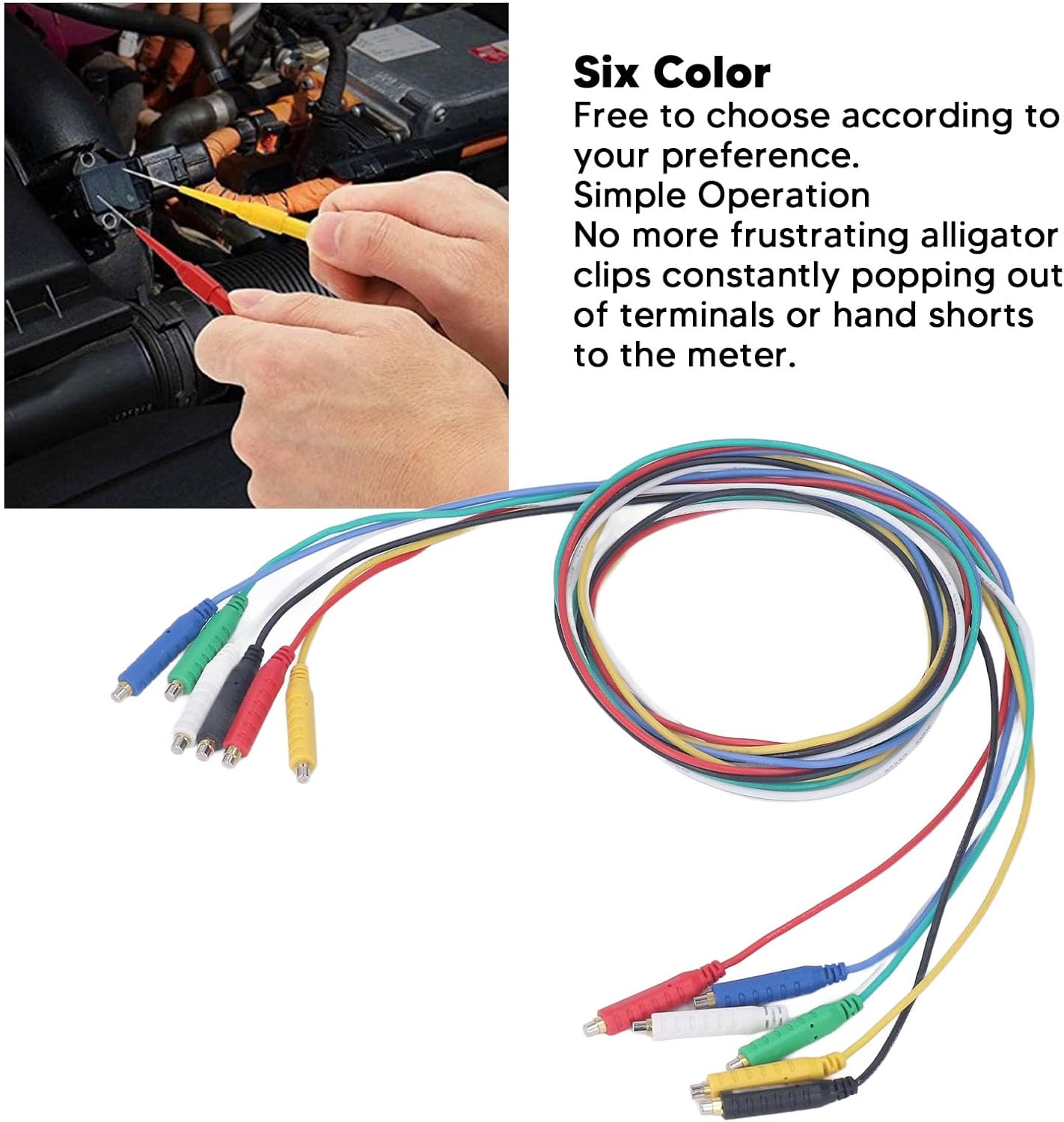 6PCS Silicone Soft Flexible Jumper Magnetic Jumper Wires for Thermostats Control Panels Sensor 20AWG