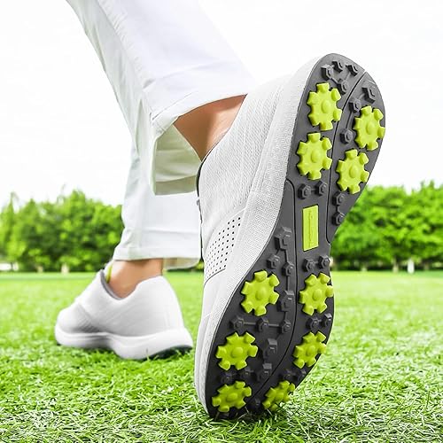 Miniatura 5 de Zapatos de golf para hombre, zapatos de golf profesionales, transpirables, sin pinchos, zapatos deportivos antideslizantes para caminar