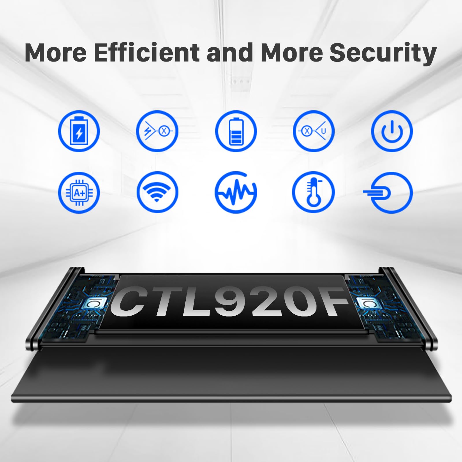 CTL920F - Batteria a energia solare, compatibile con Panasonic CTL920F, batteria solare per orologio Casio