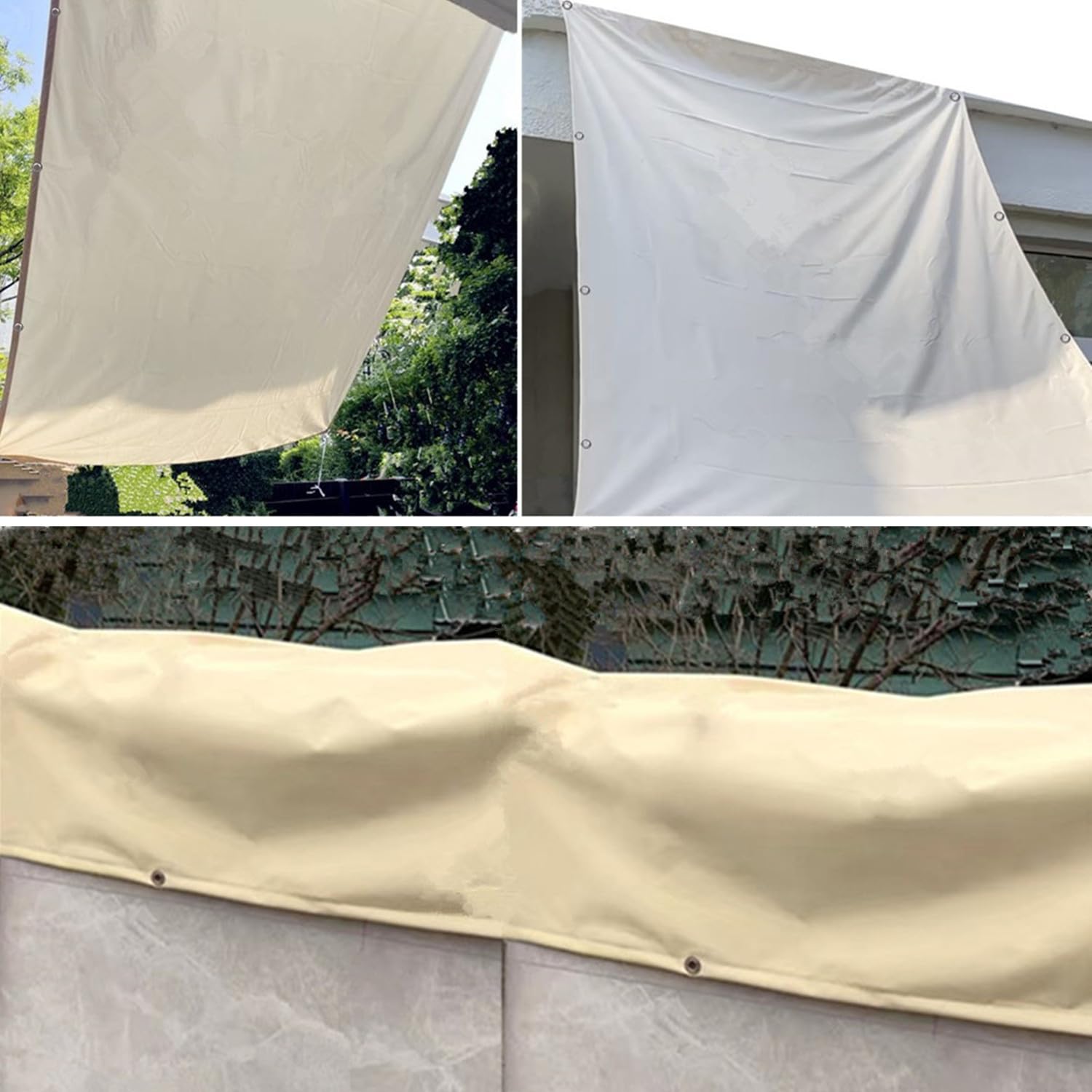 Amazon.de: Sonnensegel 3x3, Sonnensegel 3x3 Wasserdicht Rechteckig  Sonnensegel 3x3m mit sen Sonnensegel Balkon Ohne Bohren Sonnensegel  Terrasse Sonnenschutz Segeltuch fr Garten, UV Schutz, Dunkelgrau