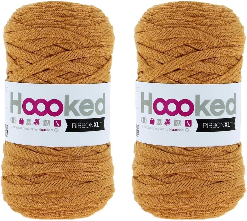 Hoooked Ribbon XL Yarn (2 Pack) - Harvest Ocre (RXL 53)