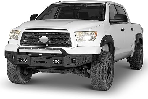 Miniatura 4 de Tundra parachoques delantero con placa de cabrestante para camioneta Toyota Tundra 2007 2008 2009 2010 2011 2012 2013