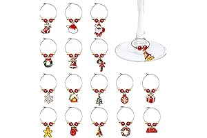 Christmas Wine Charms for the Holiday Season