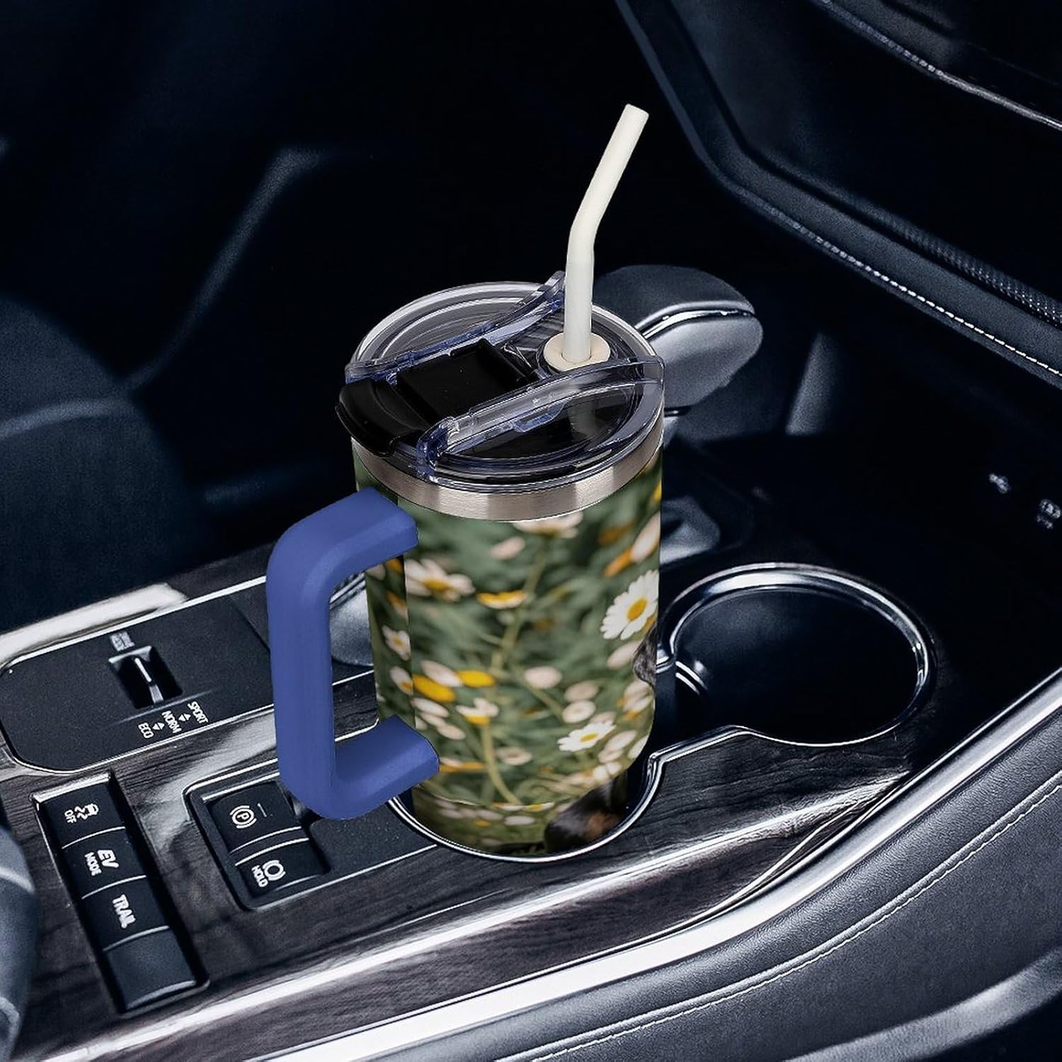 Pad Dachshund Travel Coffee Mug Reusable Durable Stainless Steel Insulated Tumbler with Handle And Straw Leak Resistant Portable Thermal Cup Gifts for Men Women 40 Oz