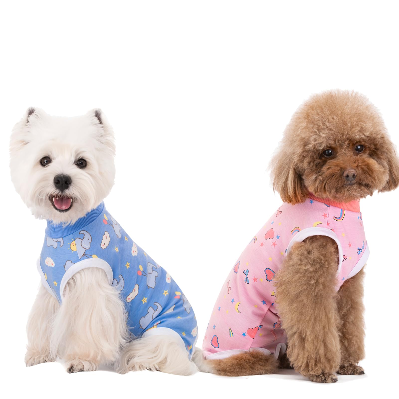 Amazon.com : Miaododo 2 Packs Pet Dog Recovery Onesie Suit for