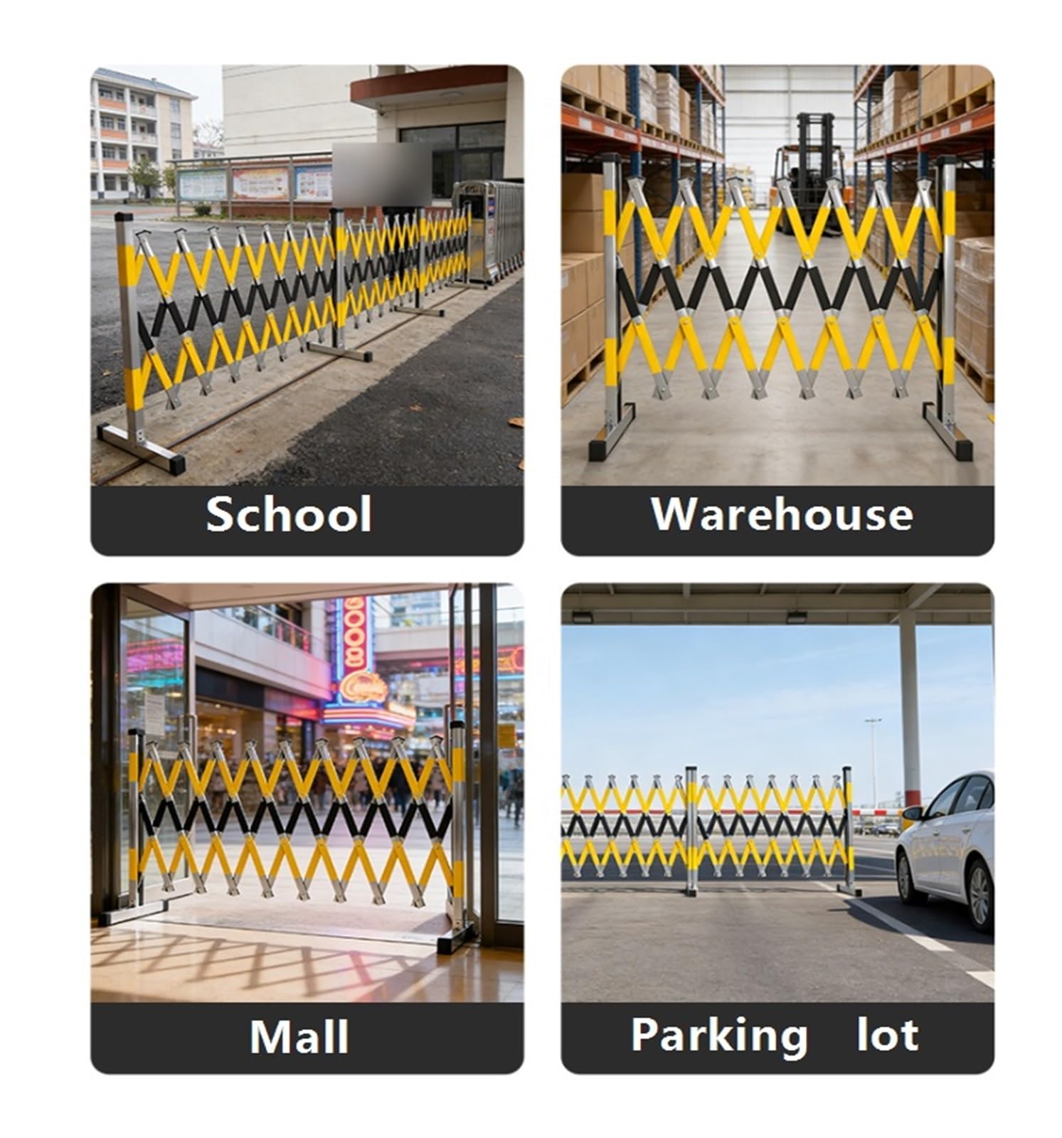 Barricadas Metálicas Extensibles Plegables De Seguridad Portátiles