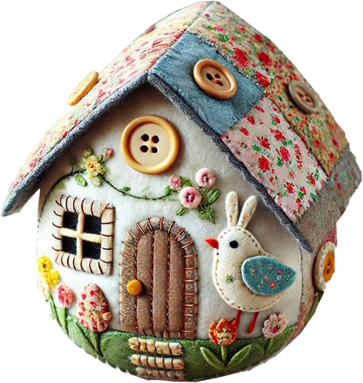 Felt Egg Kit - Easter Egg Felt Kit Art Projects,Chick House Craft Set, Easter Decorations for Adults and Beginners, Home Decoration