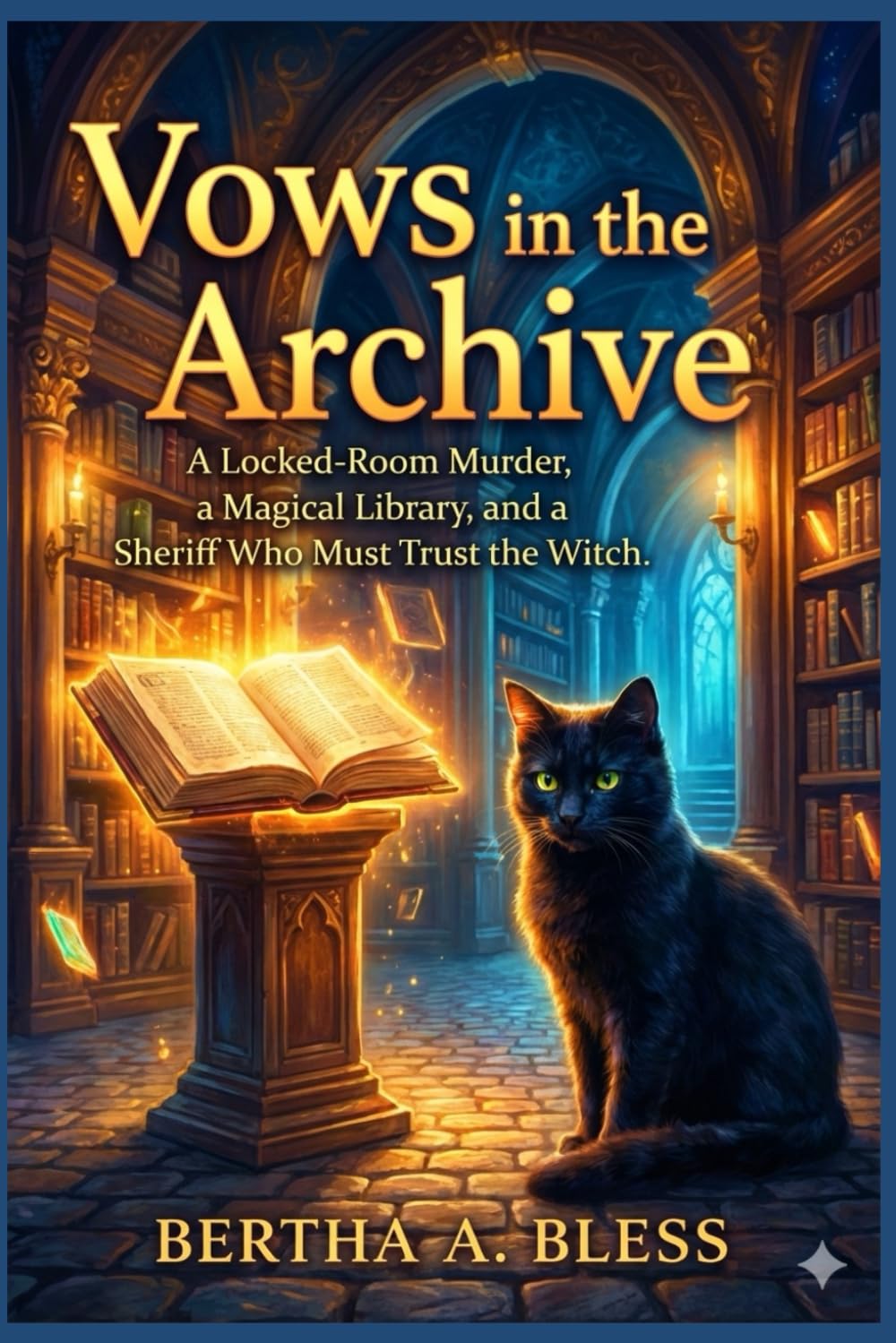 Vows in the Archive.: A Locked-Room Murder, a Magical Library, and a Sheriff Who Must Trust the Witch. (The Wish binding Chronicles of Larkspur Quay)