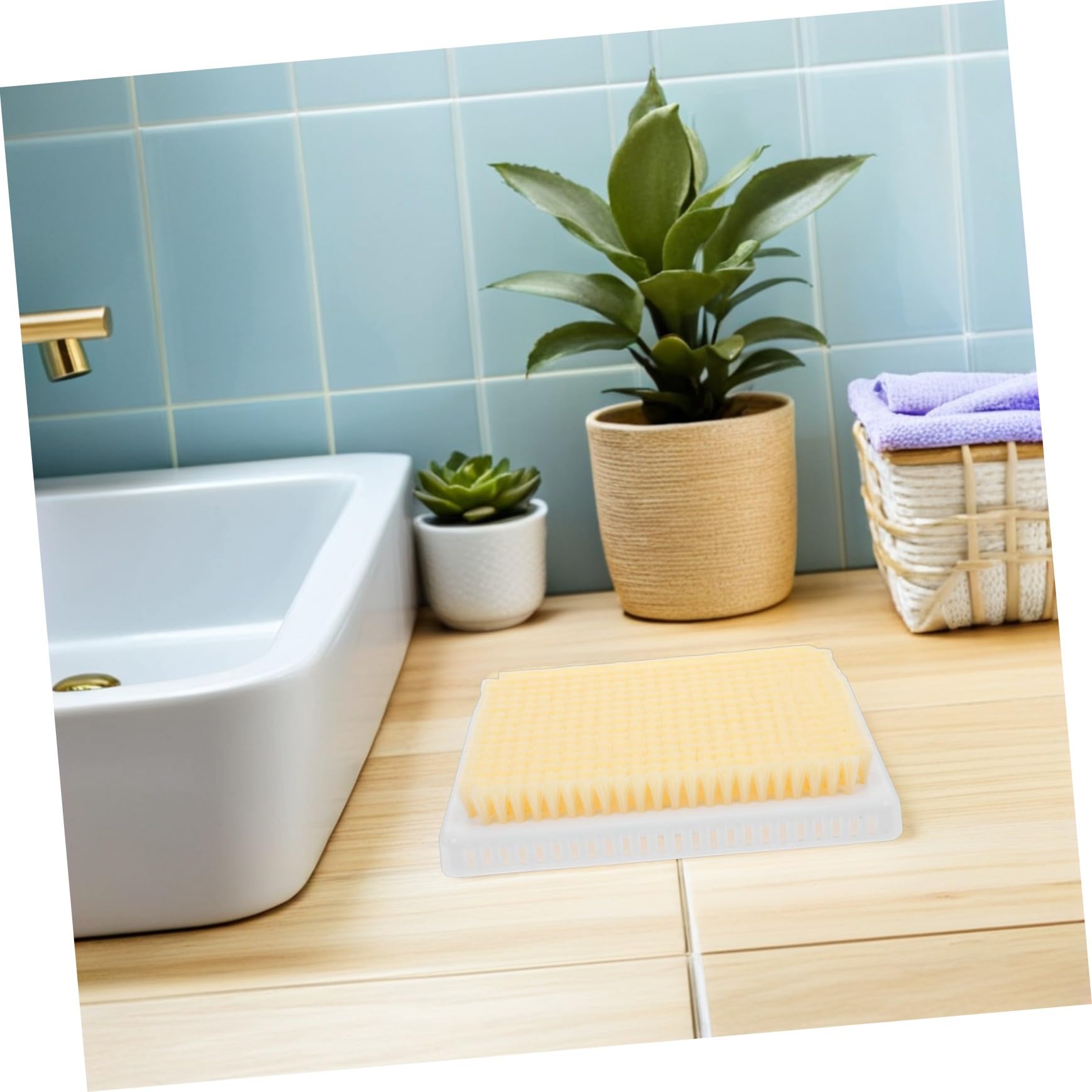 Zerodeko 2 Pezzi Shower Back Scrubber Wall Mounted Gentle Bristles Exfoliating Bath Brush For Independent Full Back Cleaning And Relaxing Spa Experience