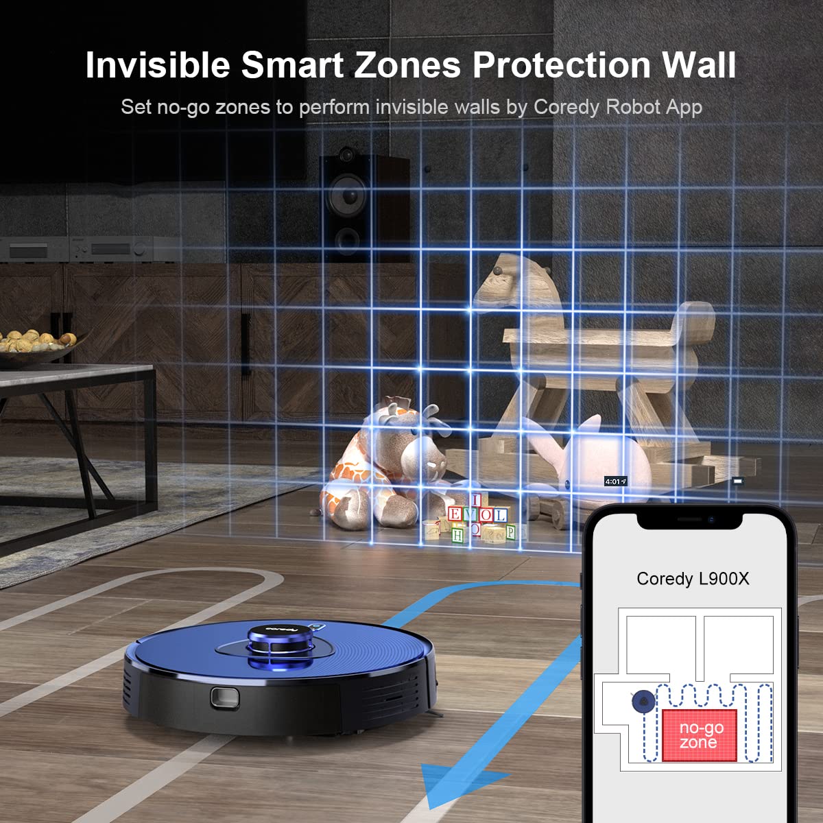 Buy Coredy L900X Robot Vacuum with SelfEmptying Station, Up to 60 Days