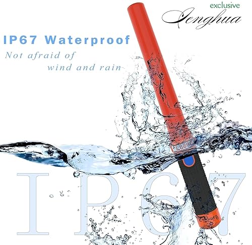 Miniatura 3 de Bastones de control de tráfico LED, varita de tráfico de señal con 2 pilas C de celdas secas (no incluidas), varita de seguridad de control de aire