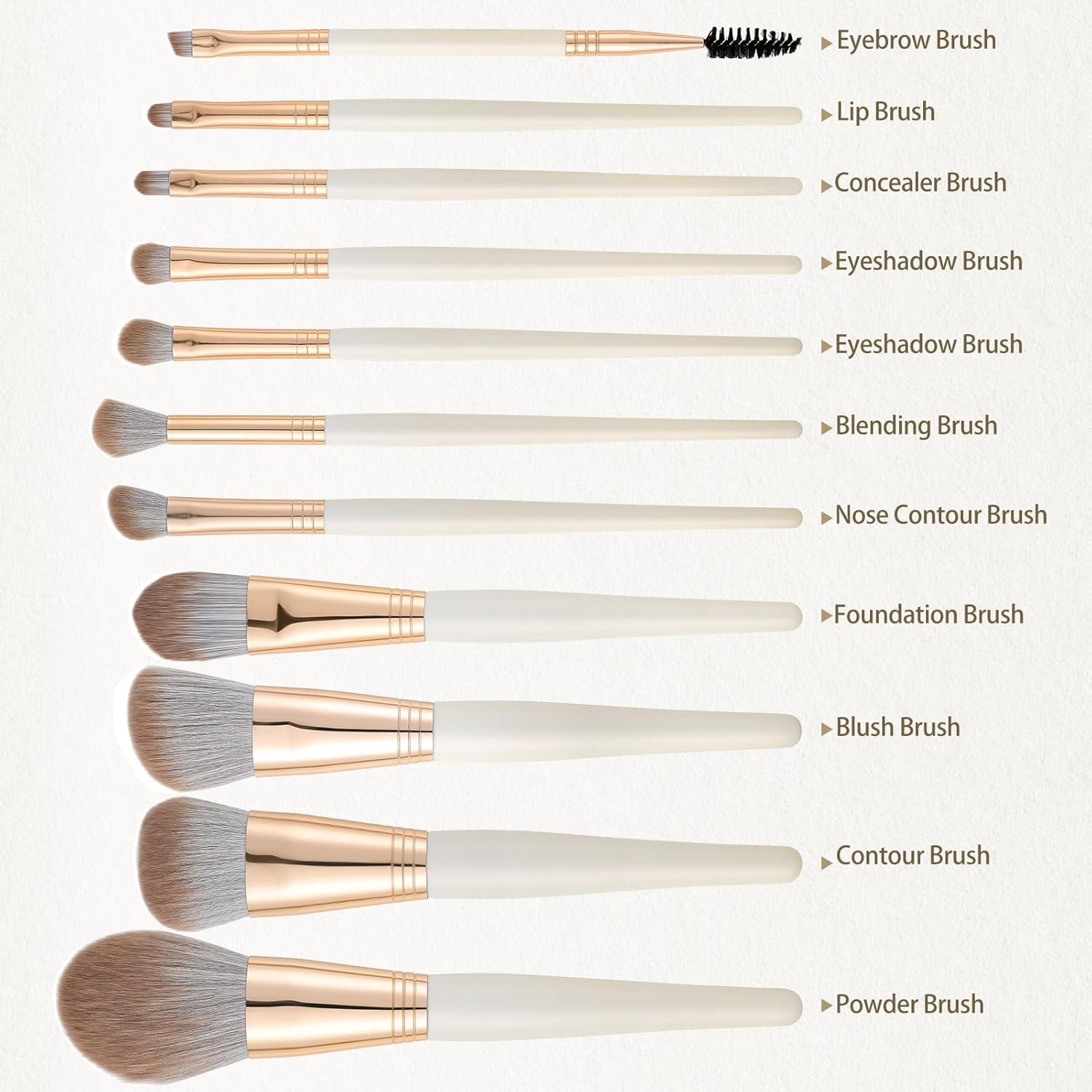 Makeup Brushes, 11pcs Makeup Brusheas Set with Wooden Handle, Include Foundation, Concealer, Blush, Eyeshadow, Eyeliner, Powder, Highlighter, Blending, Face Brush Set