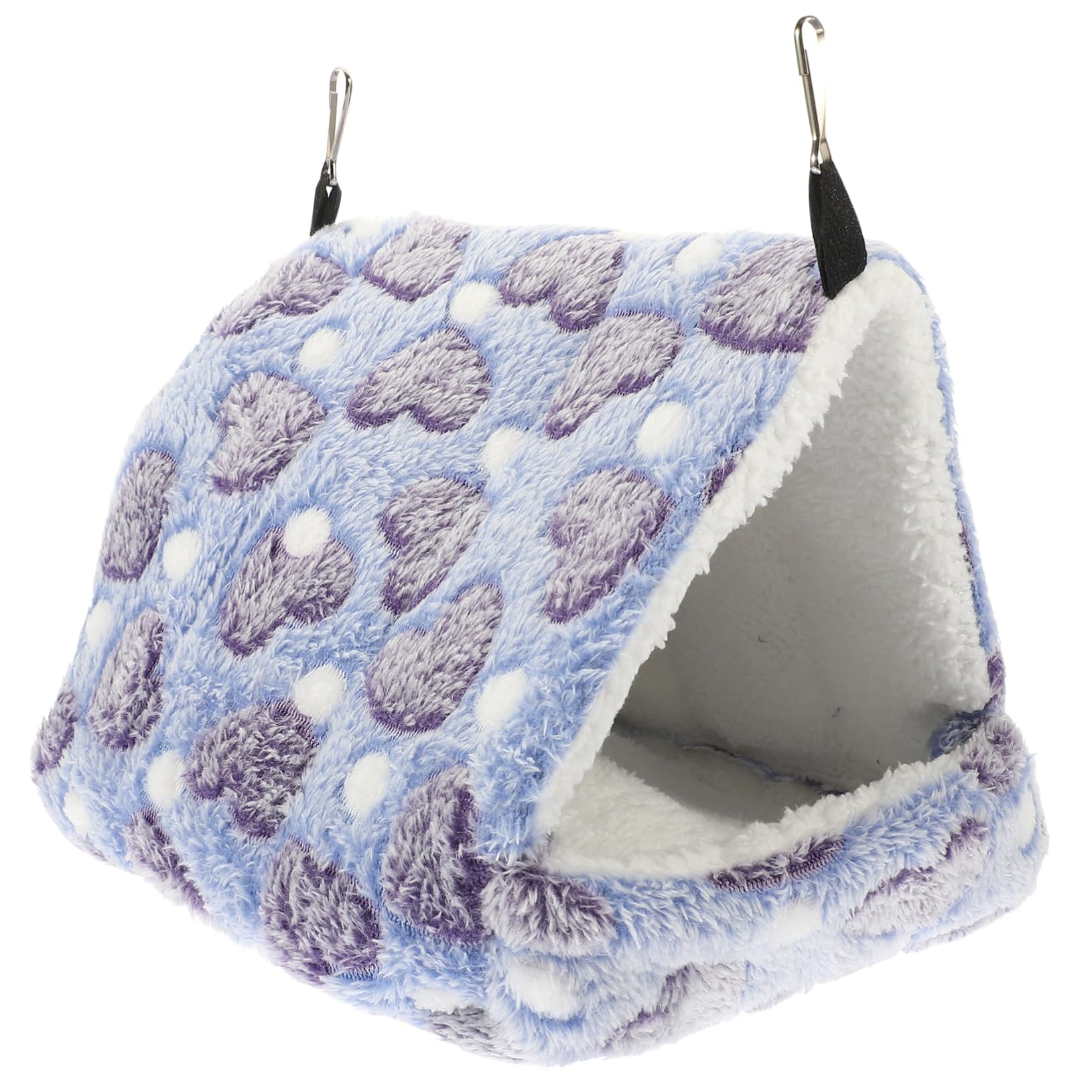 Mikikit Chinchilla Resting Bed for Small Pets Cozy Cotton Nest House for Hamsters Guinea Pigs Squirrels Bed for Winter Comfort Security