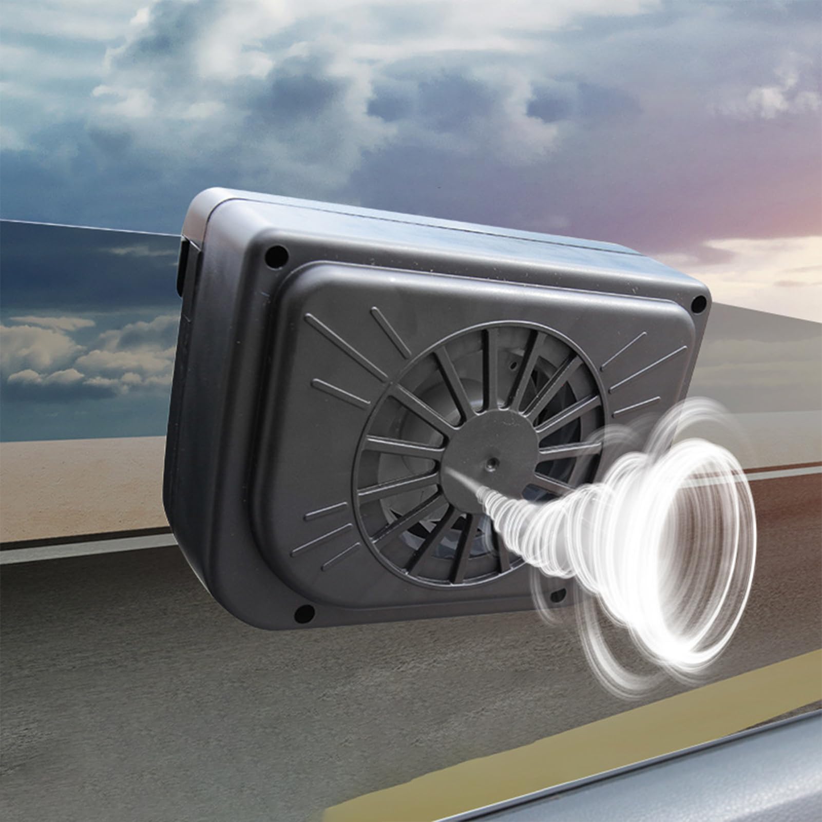 Ventola di raffreddamento auto multiuso - ventola solare | Ventola di sfiato finestre di auto con durata, ventola del finestrino con ventola solare, ventola sfiato finestre auto a rotazione rapida con