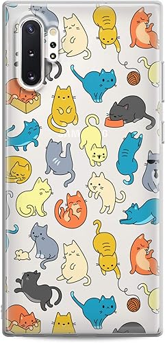 Funda compatible con Samsung S25 S24 S23 FE S22 Plus S21 Ultra S20+ S10e Note 20 S9 Flexible Silicona Impresión Lindo Patrón Niño Animal Kawaii