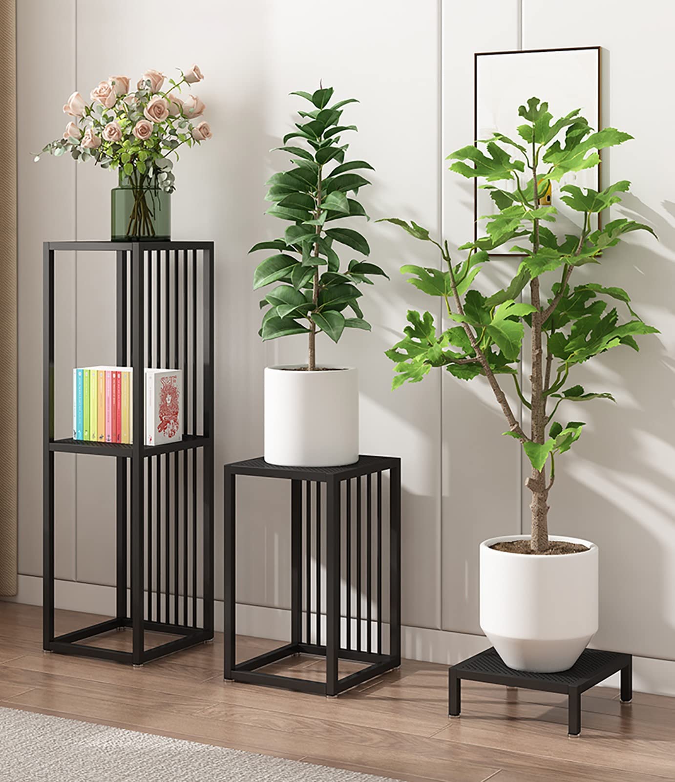 Amazon.com : Plant Stand Square Iron Plant Pot Stand, Flower
