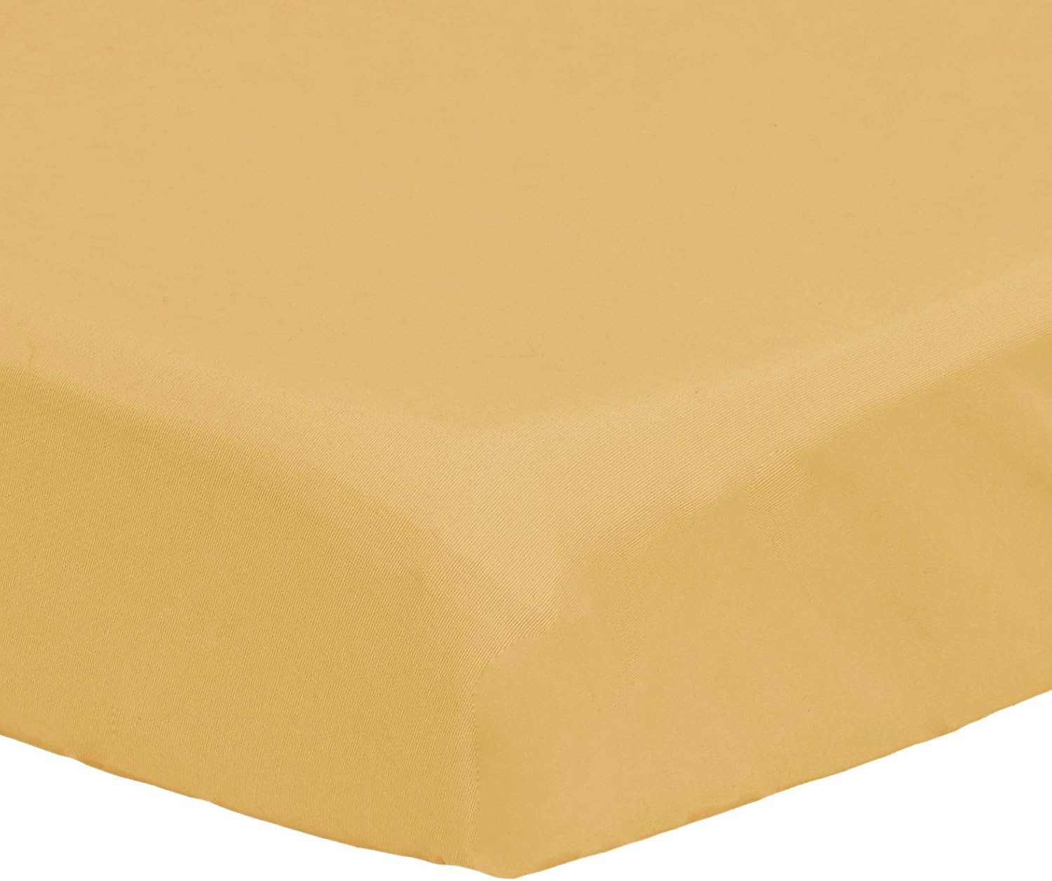 Amazon Brand – Pinzon 300 Thread Count Cotton Percale Fitted Mini Crib Sheet Baby Bedding, Straw