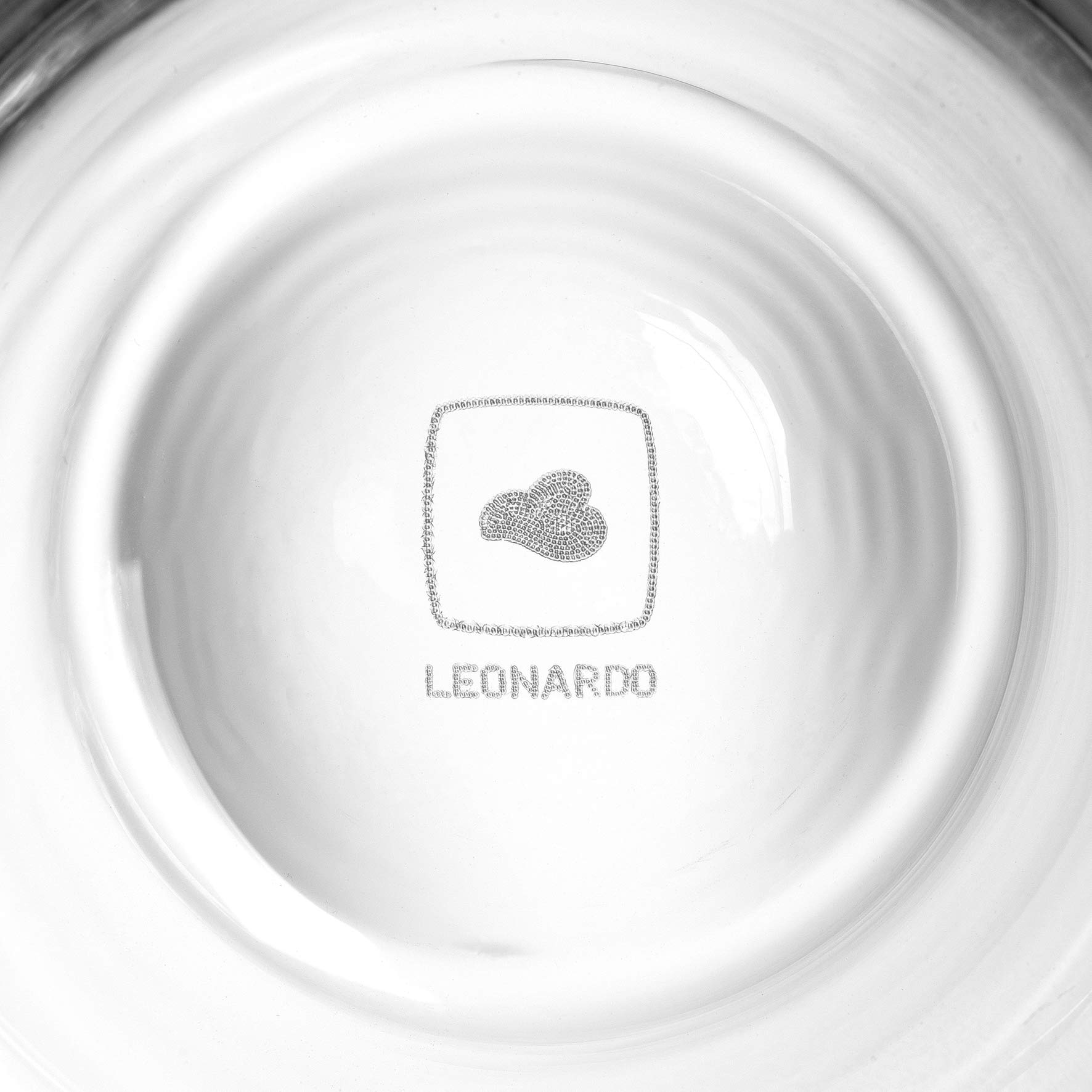 Leonardo Chateau Trink-Glas, Glas-Becher mit floralem Muster, spülmaschinenfeste Wasser-Gläser, 6er Set, 400 ml, 061595