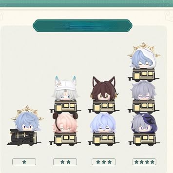 Anime Figurine, Cute Stackable Series Mini Statues for Honkai Star Rail, Collectable Kawaii Figurine for Birthday Gifts (Sunday)