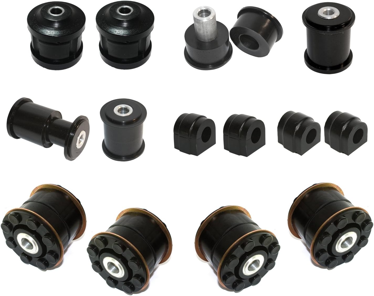 Front and Rear Polyurethane Control Arm Bushing Kit Compatible With 00-06 BMW X5 (E53) -PSB X501