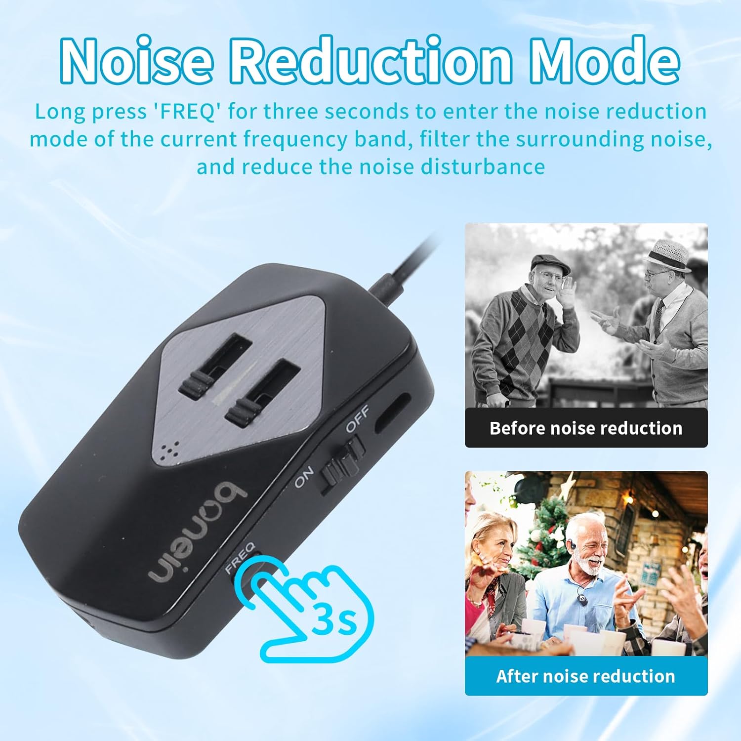 Advanced Bone Conduction Hearing Headphones, 7 Frequency Modes, Non-invasive Design, More Suitable for Long-Term Wear and Daily Use by People - Image 5