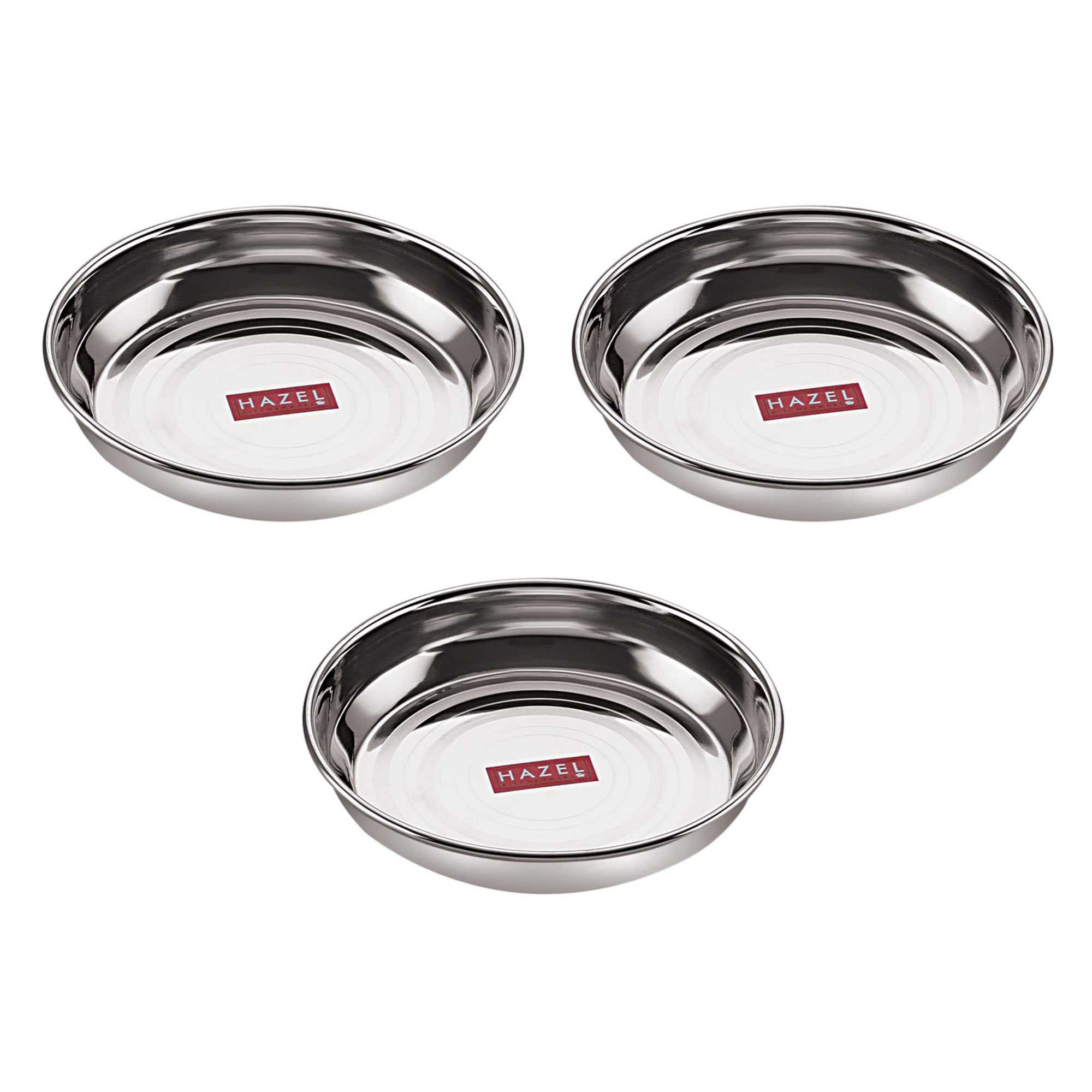 HAZEL Stainless Steel Snack Plate - Hammered Design -10