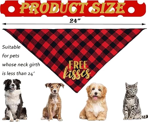 Miniatura 3 de Traje de San Valentín para perro, bandana para perro y diadema de corazón, disfraz de día de San Valentín para perro