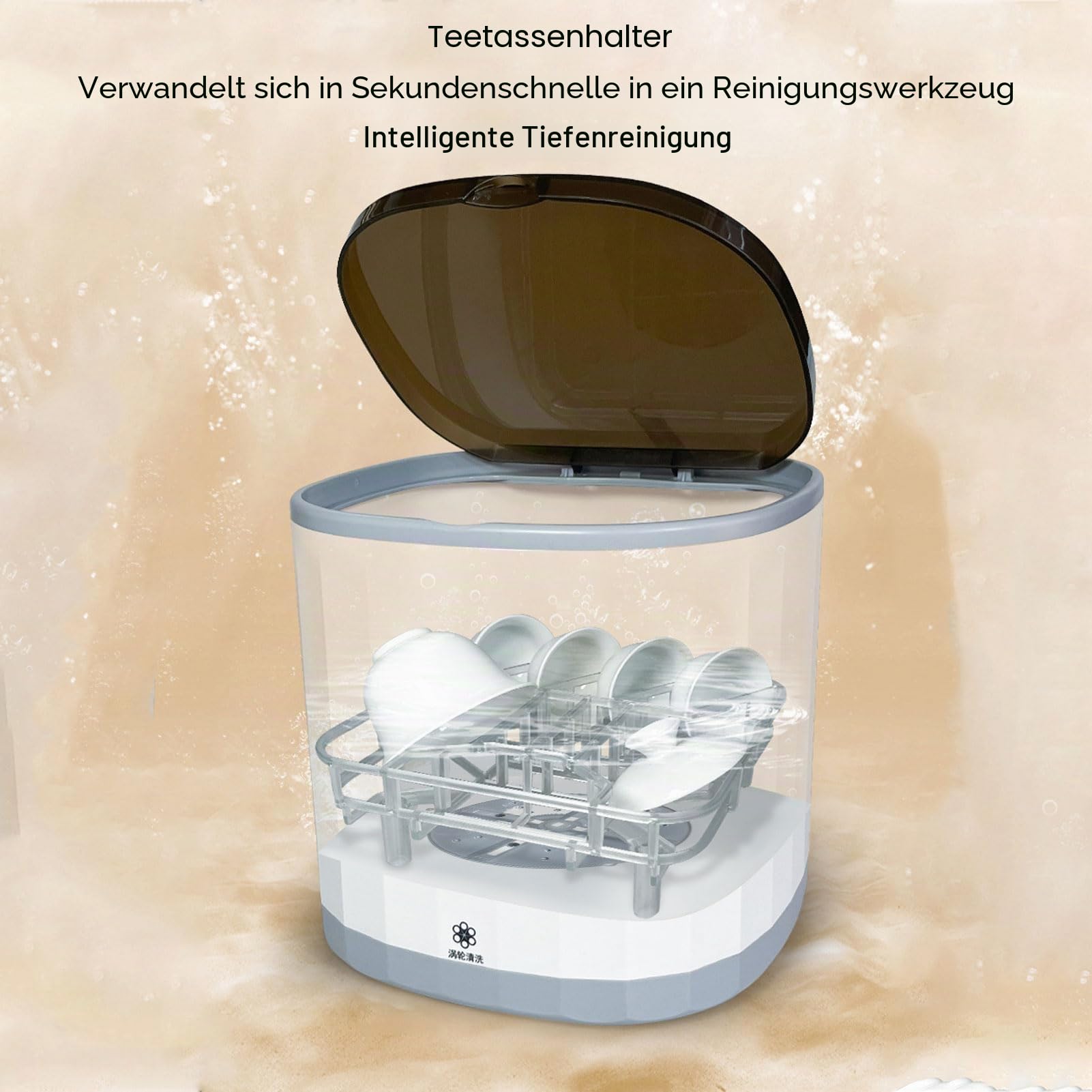 Ejoyous Mini Geschirrspüler für RVs Reise, Arbeitsplattendishwasher USB Wiederaufladbar Geschirrspülmaschine Reinigungswerkzeuge mit Eimer für Zuhause Küche Wohnung Spülmaschine