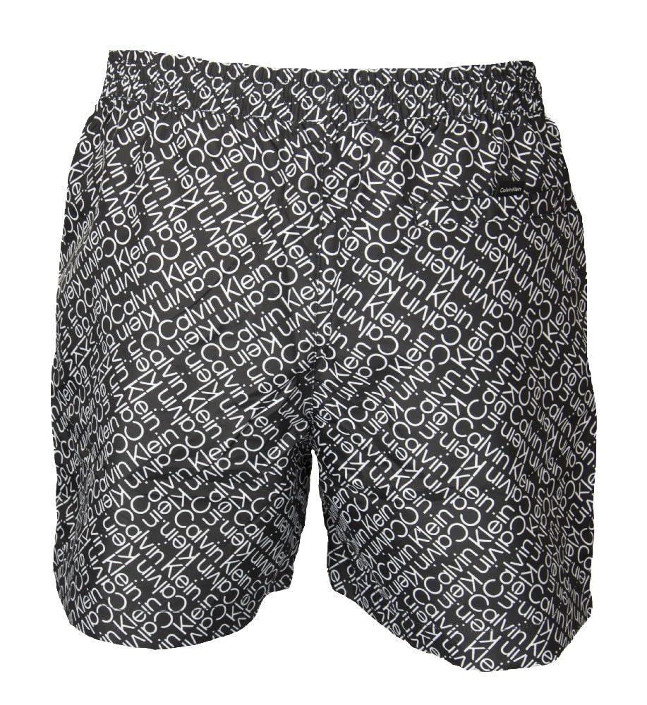 Calvin Klein Boxer Mare CK Piscina Uomo Swimwear con Logo Stampato Articolo KM0KM00813 Medium Drawstring