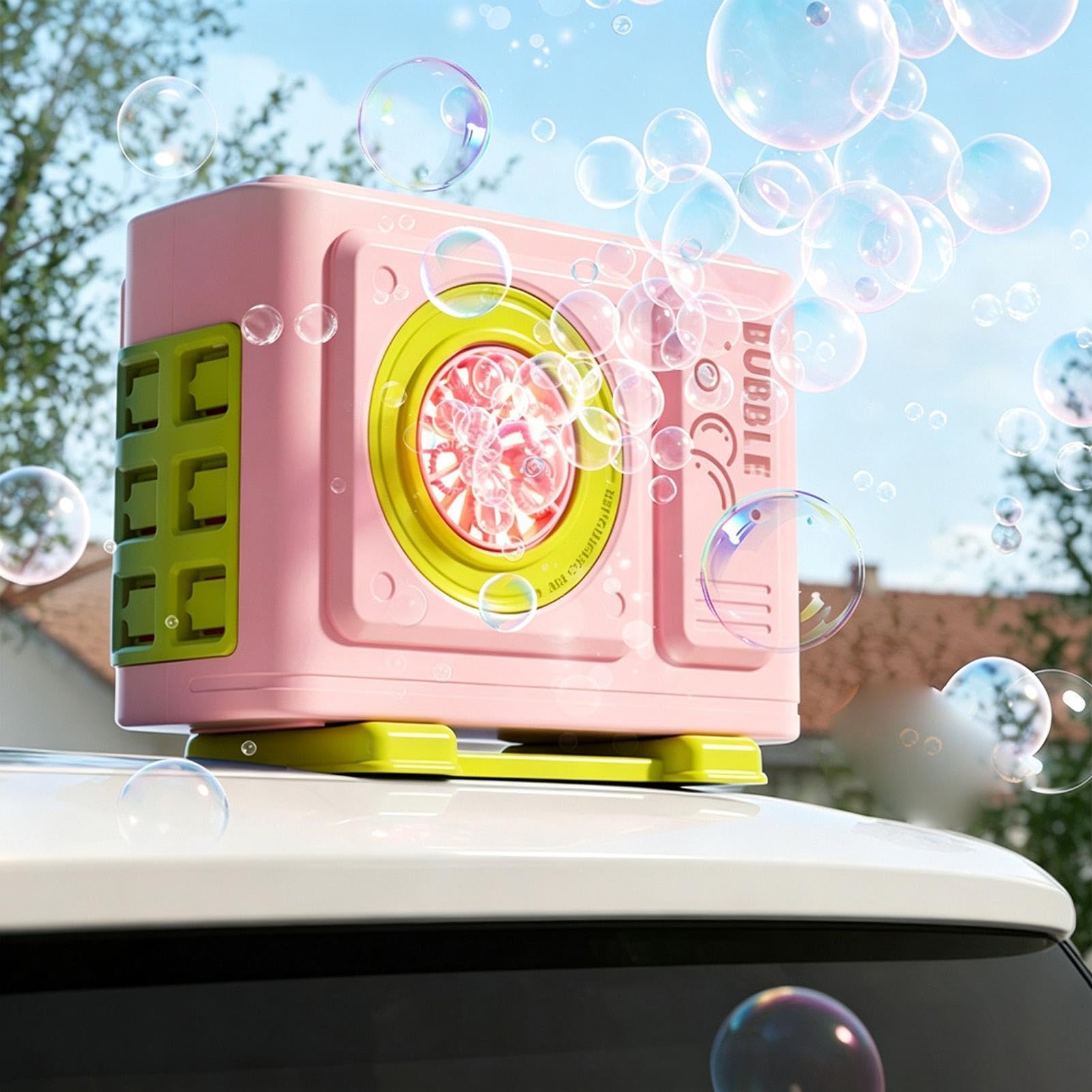 Macchina per bolle di sapone per bicicletta, aria condizionata, giocattolo | Giocattoli a bolle di sapone per bambini, adolescenti, adulti, motociclisti, ciclisti, viaggi su strada
