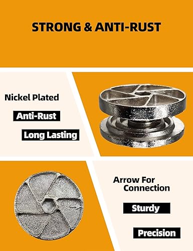 Miniatura 3 de Candados de repuesto para ruedas de leva resistentes compatibles con IKEA 115349 como piezas de marco de cama para TYSSEDAL, HEMNES, BRIMNES y más